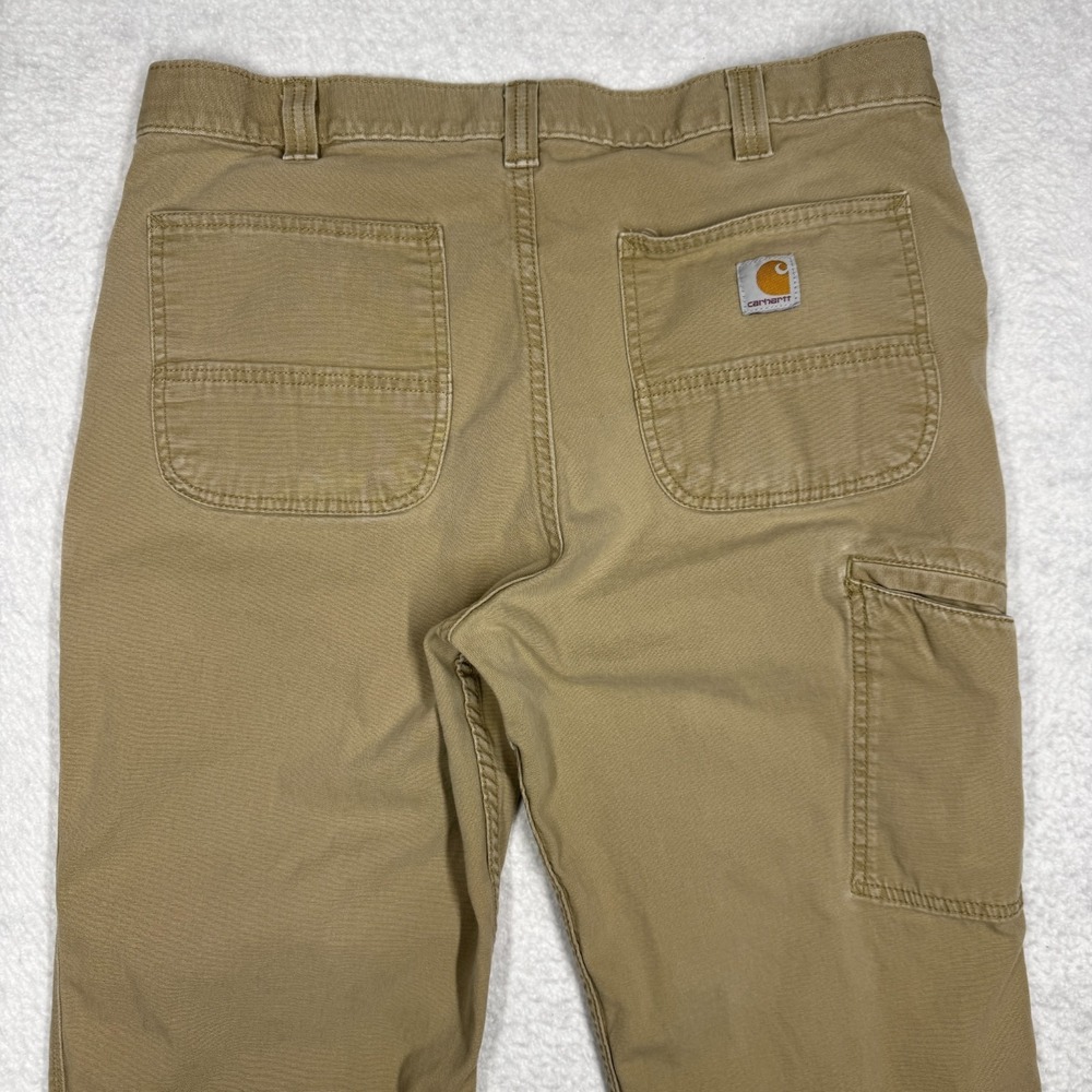 Carhartt Relaxed‎ Fit Khaki Work Pants Workwear Jeans Men's Size 36x30 - Picture 11 of 12
